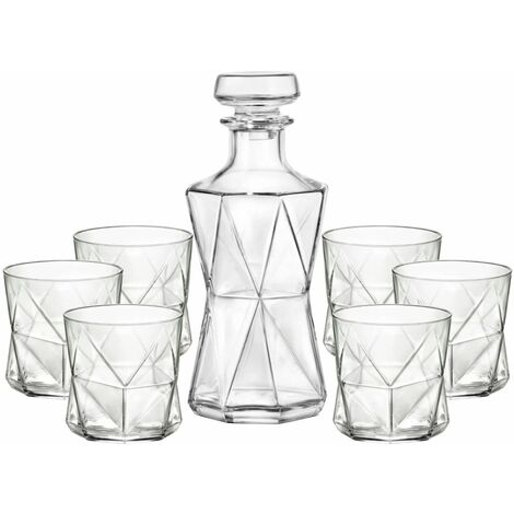 Bormioli Set 7 teilig 1 x Karaffe + 6 x Gläser