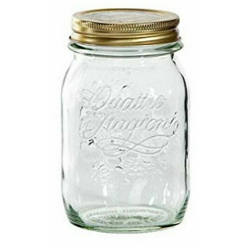 

Tarro de Cristal Quattro Stag ø 10,2 x 17,1 cm - 1000 cc - Bormioli