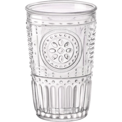 Bormiolio Rocco Gläser Set Romantic 6 Stück (340ml, für Cocktails / Wasser)