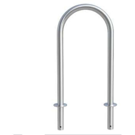 Born archet inox rond H 100 cm x L 48 cm à enterrer