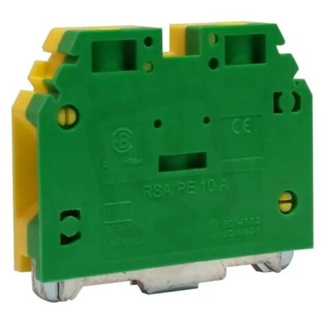 APARELEC Borna de paso tierra 10 mm2 por tornillos