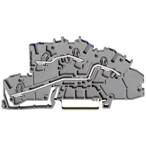 Borne à étages WAGO 2003-7649 5.20 mm ressort de traction Affectation: N, L gris 1 pc(s) D27451