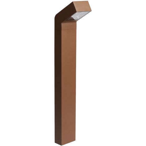 borne à led - europole revane - 8w - 3000k - 24d - 70 cm - marron - europole 38905