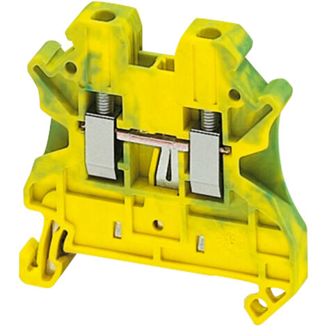 Borne à vis - pour conducteur de protection - 2 points - 2,5mm² - vert/jaune (NSYTRV22PE)