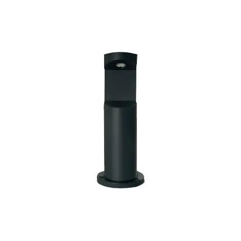 Borne Bolarside en aluminium noir, hauteur 300 mm, largeur 158 mm