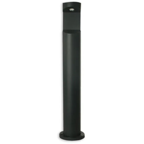 Borne Bolarside en aluminium noir, hauteur 800 mm, largeur 158 mm