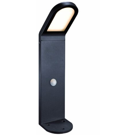 Borne CASTELLO IP54 LED SMD 10W 1200lm(711lm) CRI80 3000K 103º Crépuscule,Mouvement 495mm Anthracite