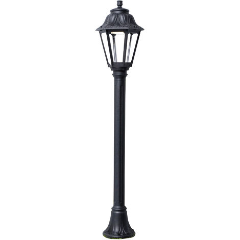 Borne classique INDURA MEDIUM 6 IP55 E27 42W 1150mm Noir