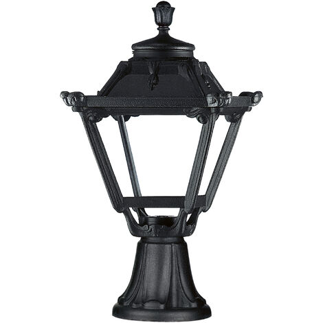 Borne classique INDURA MINI 4 IP55 E27 42W 480mm Noir