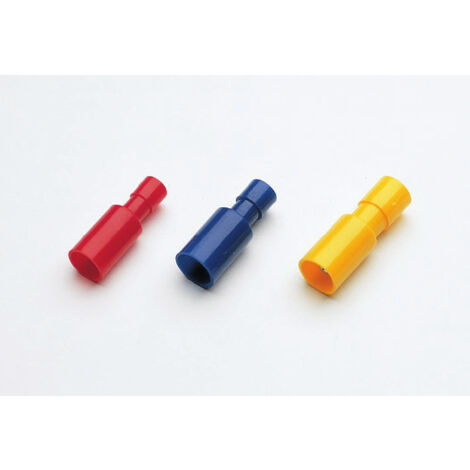 Borne cylindrique mâle isolée 4mm BLEU (100 pcs.)