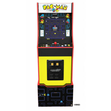Borne d'arcade de 12 jeux Evolution Edition Bandai Namco Legacy avec tabouret Pac Man