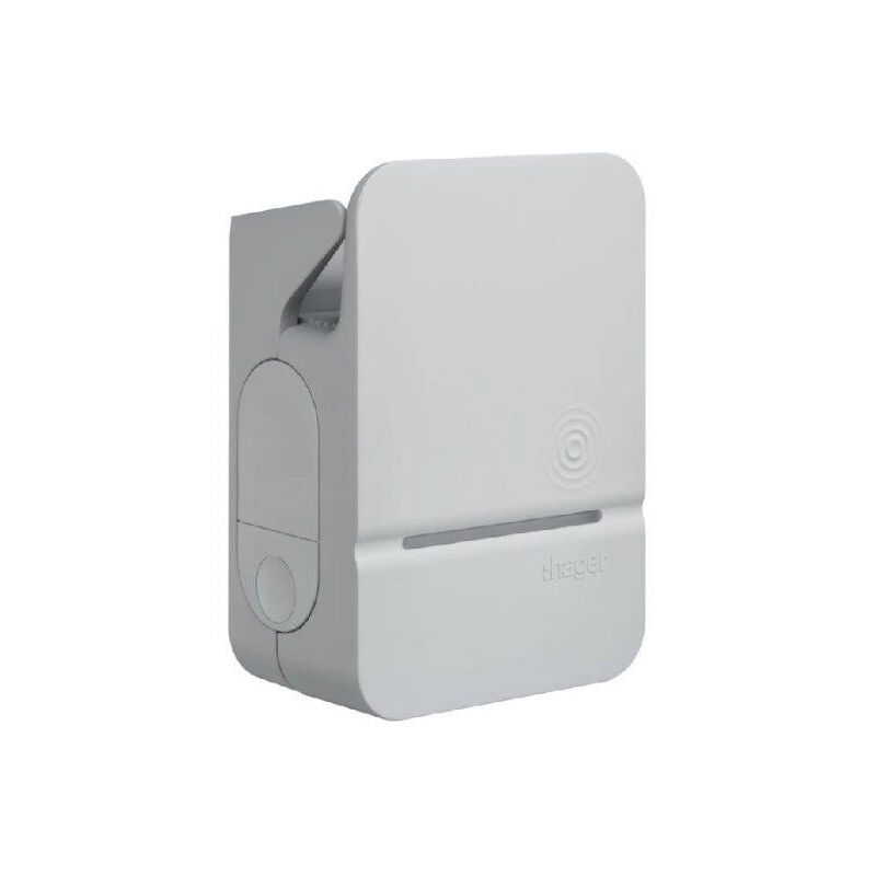 Hager - Borne de charge voiture électrique 1x22kW Mode 3 Type 3 contrôle d'accès 3Ph+N 32A 400V IP54 XEV200