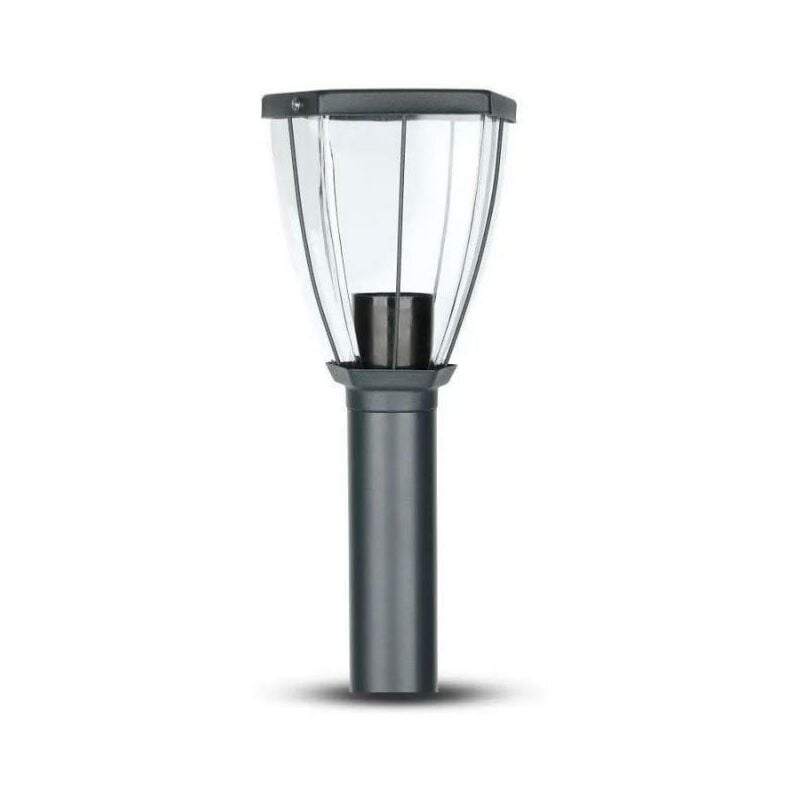 Silumen - Borne de Jardin Lanterne Noire 80cm pour Ampoule E27 IP44