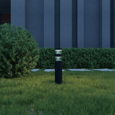 Borne de jardin LED 9W 40CM NOIRE NORA IP44  Température de Couleur: Blanc neutre 4000K