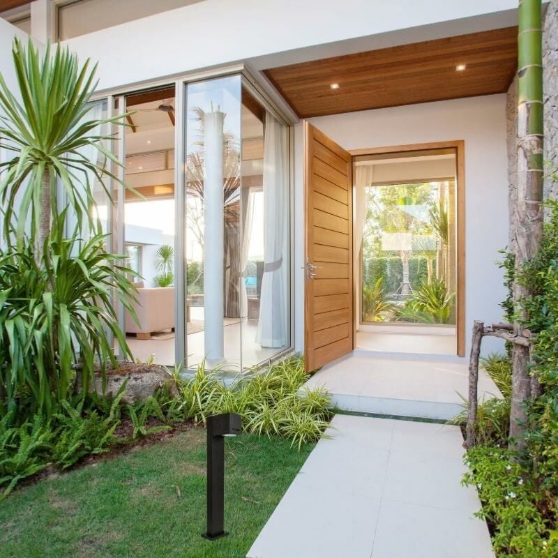 Struhm - Borne de Jardin Noire 50cm IP54 pour Ampoule GU10 - silamp