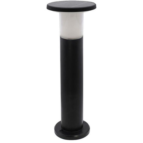 Borne de Jardin Solaire 60cm Noire 3000K/6400K - SILUMEN