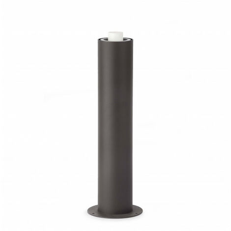 Borne de jardin Structure Aluminium moulé Gris foncé 1 ampoule 45cm - Gris
