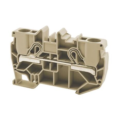 Borne de jonction à ressort 10mm² - pas 10mm - beige - type PushFit - IMO