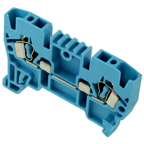 Borne De Jonction à Ressort 2,5mm² Bleu - Connexion Automatique - 1 Entrée + 1 Sortie
