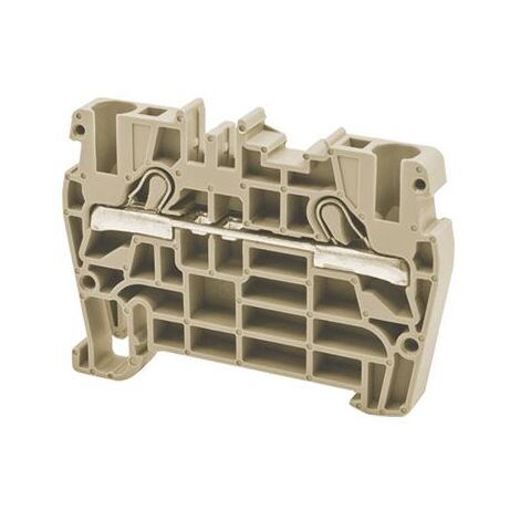 Borne de jonction à ressort 4mm² - pas 6mm - beige - type PushFit - IMO
