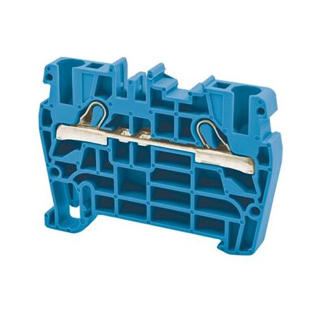 Borne de jonction à ressort 4mm² - pas 6mm - bleue - type PushFit - IMO