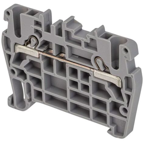 Borne de jonction à ressort 4mm² - pas 6mm - grise - type PushFit - IMO