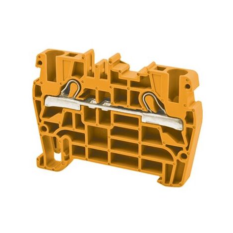 Borne de jonction à ressort 4mm² - pas 6mm - orange - type PushFit - IMO