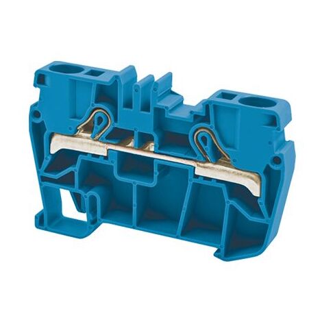Borne de jonction à ressort 6mm² - pas 8mm - bleue - type PushFit - IMO