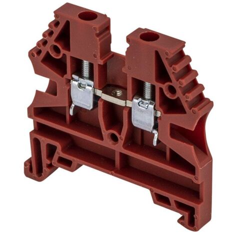 Borne de jonction à vis 2,5mm² - pas 5mm - rouge- IMO