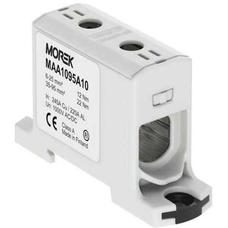 Borne de jonction alu-cuivre 6 à 95mm² 1000V AC/DC – Rail DIN pour installation facile – Connexion efficace phase à phase