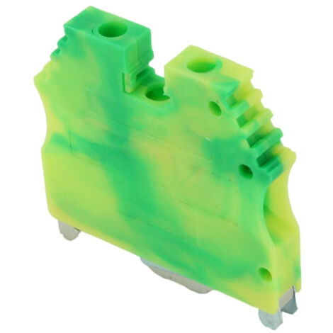 Borne de jonction Vert Jaune de mise à la terre ER2.5 ou ER4  0,5 à 6mm² - Connexion à vis