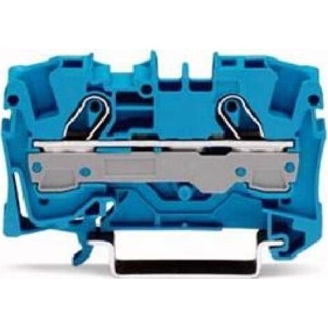 Borne de passage pour 2 conducteurs 6 mm²