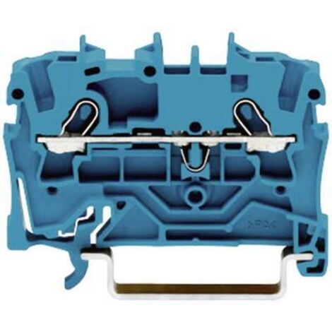 Borne de passage WAGO 2001-1204 4.20 mm ressort de traction Affectation: N bleu 1 pc(s) D27394