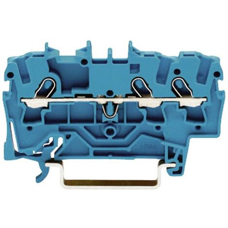 Borne de passage WAGO 2001-1304 4.20 mm ressort de traction Affectation: N bleu 1 pc(s) D27369