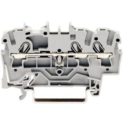 Borne de passage WAGO 2002-1301 5.20 mm ressort de traction Affectation: L gris 1 pc(s) D27857