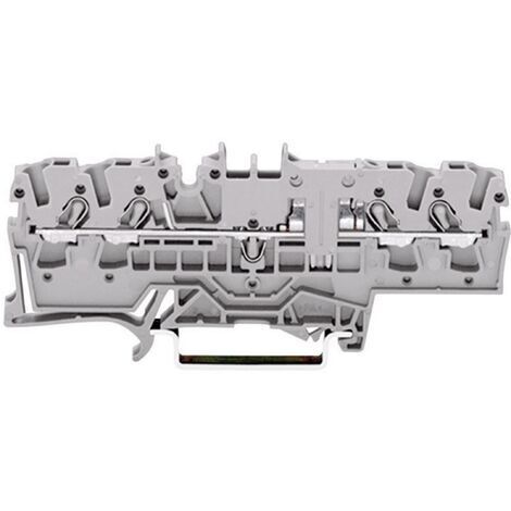 Borne de passage WAGO 2002-1801 5.20 mm ressort de traction Affectation: L gris 1 pc(s) D25587