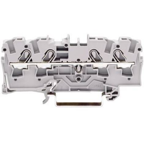 Borne de passage WAGO 2004-1404 6.20 mm ressort de traction Affectation: N bleu 1 pc(s) D21059