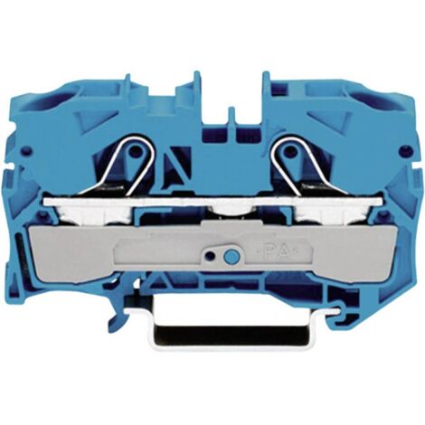 Borne de passage WAGO 2010-1204 10 mm ressort de traction Affectation: N bleu 1 pc(s) D27453