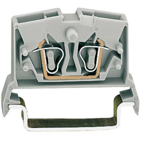 Borne de passage WAGO 264-711 6 mm ressort de traction Affectation: L gris 1 pc(s) D13555