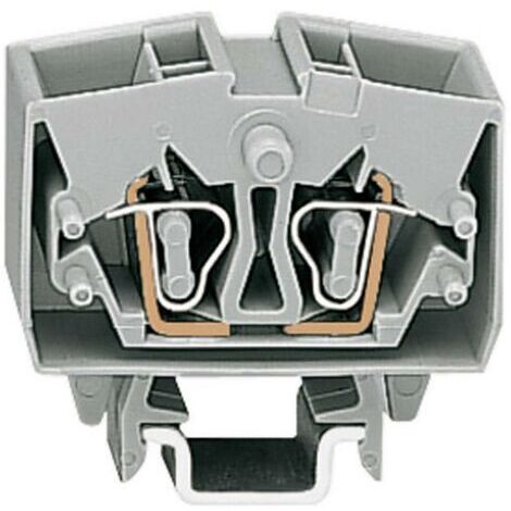 Borne de passage WAGO 264-721 10 mm ressort de traction Affectation: L gris 1 pc(s) D13535