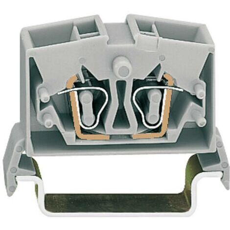 Borne de passage WAGO 264-731 10 mm ressort de traction Affectation: L gris 1 pc(s) D13503