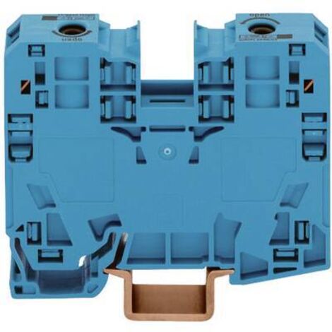 Borne de passage WAGO 285-134 16 mm ressort de traction Affectation: N bleu 1 pc(s) D27289