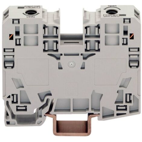 Borne de passage WAGO 285-135 16 mm ressort de traction Affectation: L gris 1 pc(s) D27225