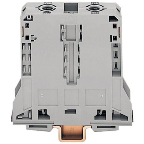 Borne de passage WAGO 285-195 25 mm ressort de traction Affectation: L gris 1 pc(s) D27340