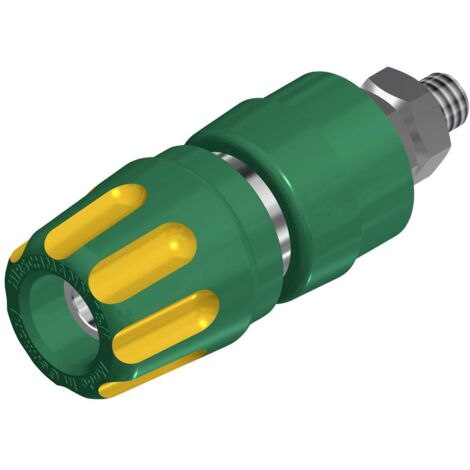Borne de polarité Ø stylo (détails): 4 mm Hirschmann Test & Measurement PKI 10 A 930103188 jaune, vert 35 A 1 pc(s)