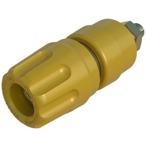 Borne de polarité Ø stylo (détails): 4 mm Hirschmann Test & Measurement PKI 10 A Au 930103703 jaune 35 A 1 pc(s)