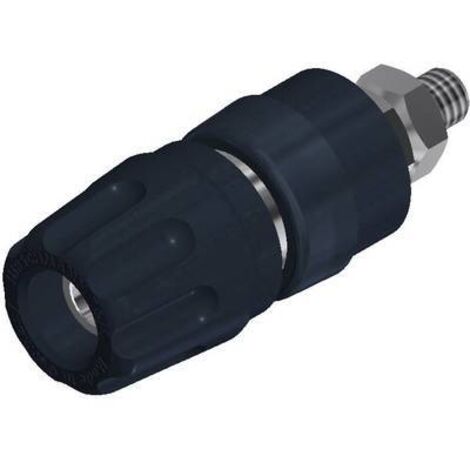 Borne de polarité Ø stylo (détails): 4 mm SKS Hirschmann PKI 10 A 930103100 noir 35 A 1 pc(s) D24417