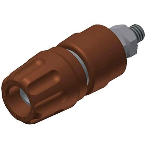 Borne de polarité Ø stylo (détails): 4 mm SKS Hirschmann PKI 10 A 930103105 marron 35 A 1 pc(s) W27290