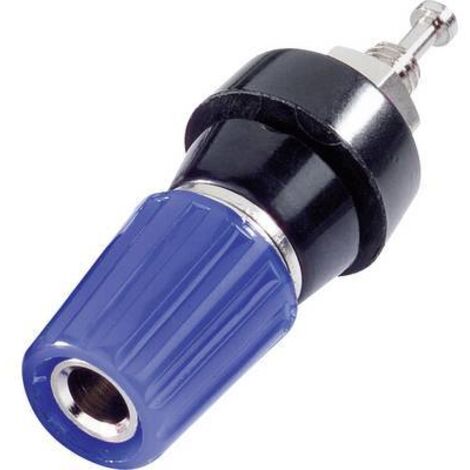 Borne de polarité Ø stylo (détails): 4 mm TRU COMPONENTS TC-R1-14M BL 1587896 bleu 10 A 1 pc(s) S646081