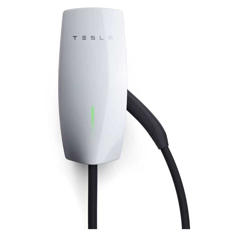 Borne de recharge pour voiture Tesla Wall Connector Gen 3 Wi-Fi jusqu'à 7,4 kW/22 kW Câble 7,3 m Blanc TE-WC-GEN3